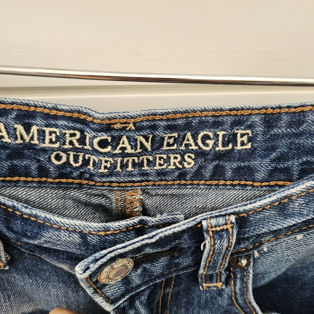 Vintage hi rise festival embroidered denim shorts sz 2 - Picture 6 of 7